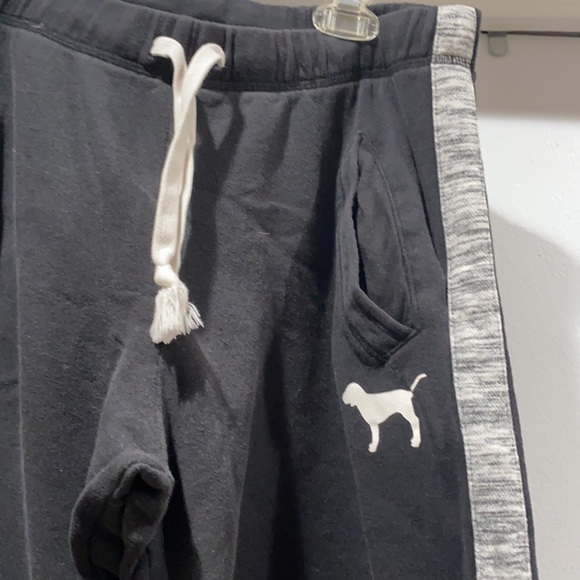 Victoria's Secret PINK Black Bootcut Sweatpants. Size M. - Picture 2 of 2